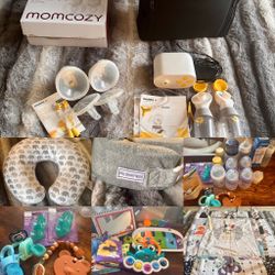 Baby Gear- Swing, Bathtub, Nursing Pillows, Activity Bouncer, Medela Pump, Momcozy Pump