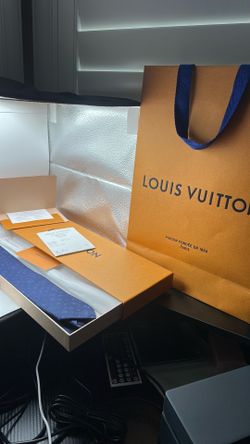 Louis Vuitton navy tie authentic