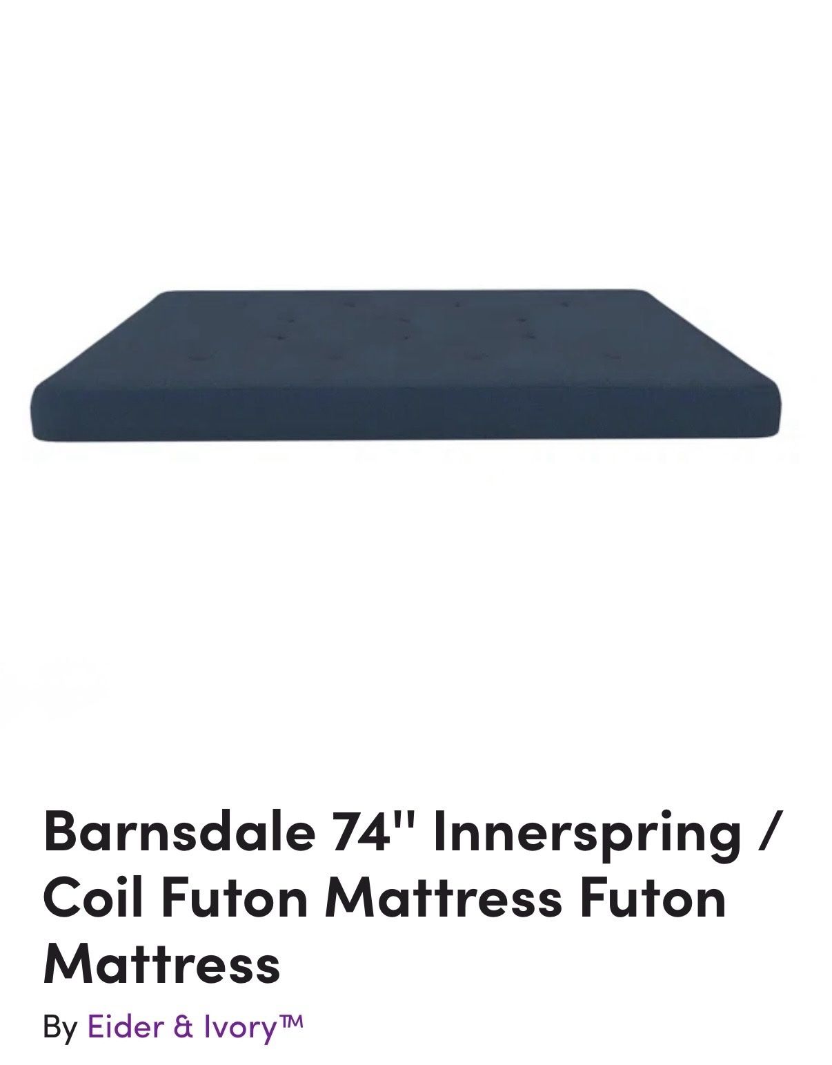 74” Futon Mattress