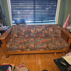 Solid wood frame couch for sale
