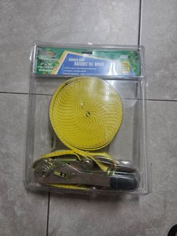 2   Rubber Grip Ratchet Tie-Down Strap 2" x 30'