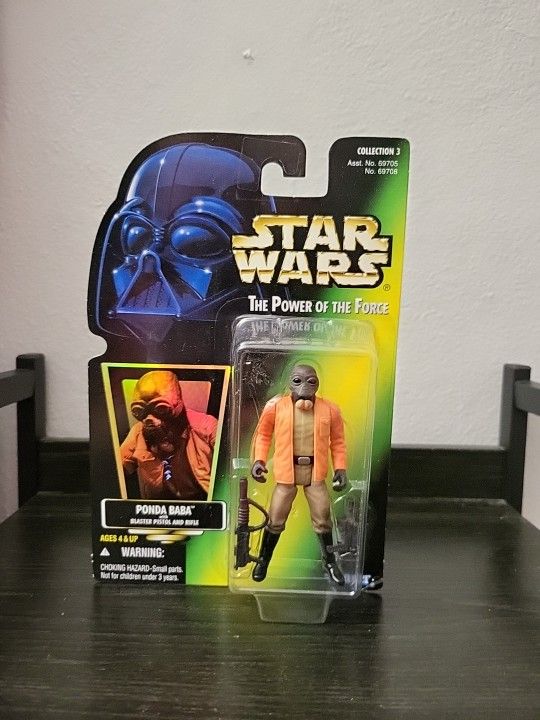 Kenner  Star Wars A New Hope POTF Green Card Ponda Baba B