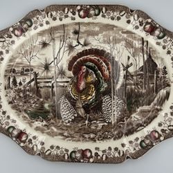 Johnson Brothers “His Majesty” 20” Turkey Platter – Made in England