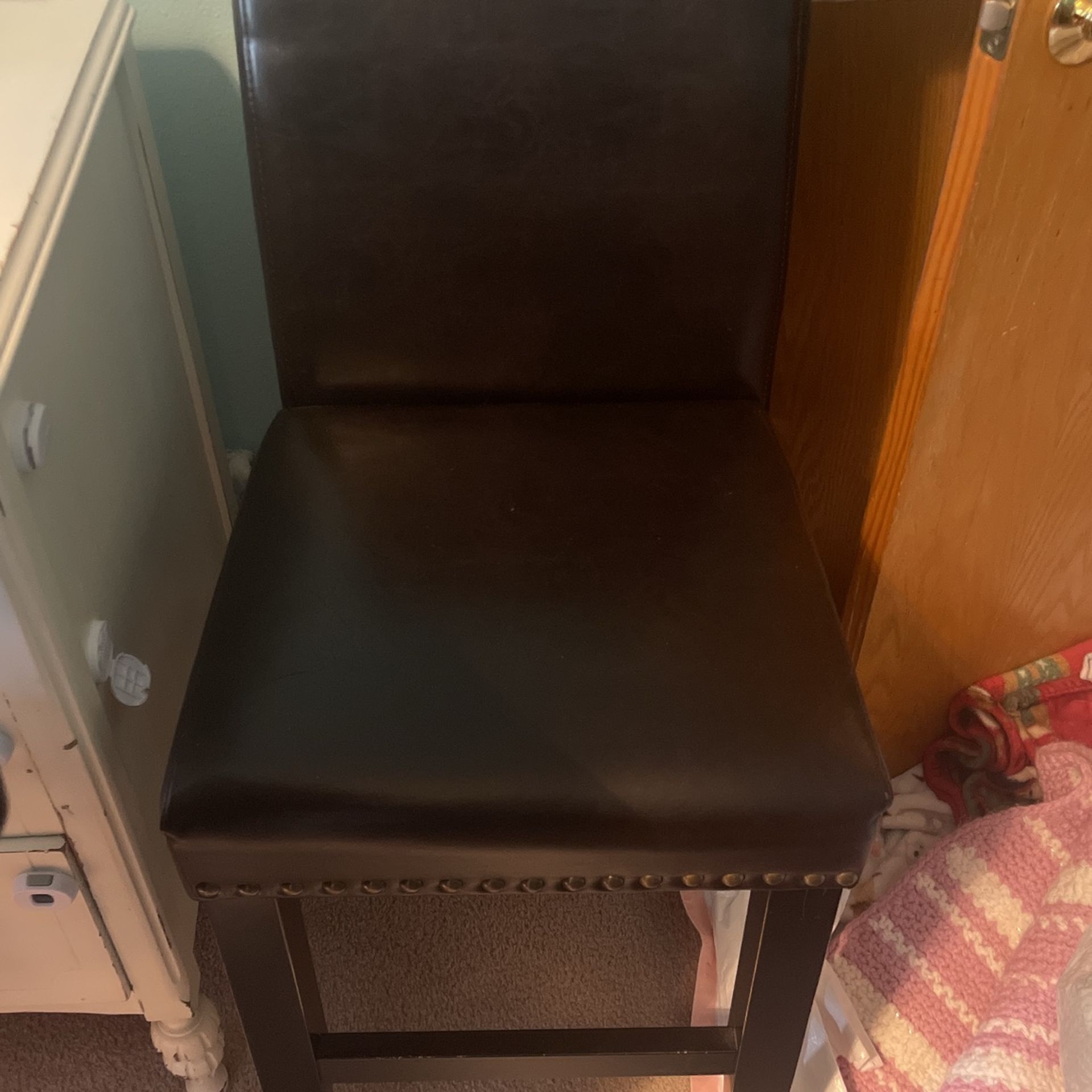 2 Leather Stools From Costco