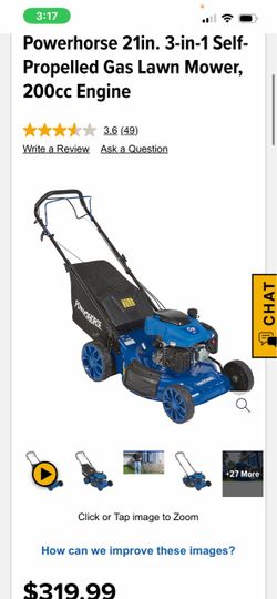 Powerhorse 21in 3-in-1 Self-Propelled Gas Lawn Mower