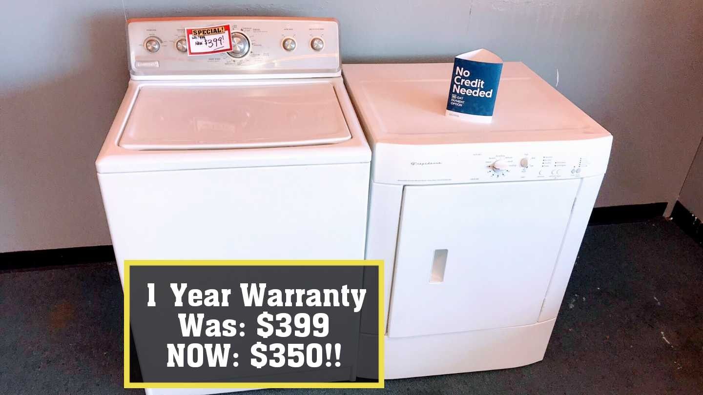 (E) BIG SALE! Washer dryer sets w/ 1 year warranty! No credit financing available!