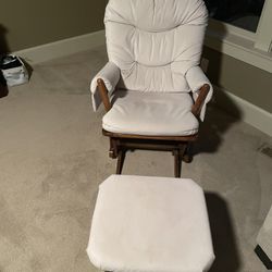 Beautiful Dutailier Glider Rocker with Matching Ottoman