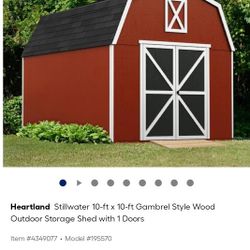 Wood 10 X 10 Storage Shed 