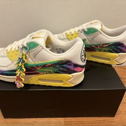 Nike Air Max 90 x University Of Oregon x Grateful Dead IM2511-100 Men’s Size 12 Brand New
