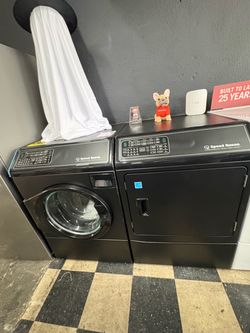 Speed Queen Black Washer and Dryer Set
