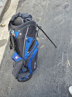 RAM Golf bag With Stand in good condition. Blue & Black.