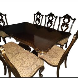 9-Piece Extendable Double Pedestal Dining Set