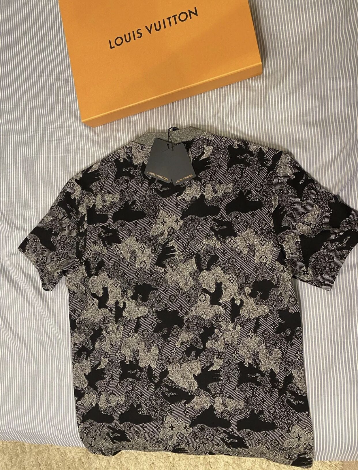 Louis Vuitton camo Lacquard t Shirt sz L