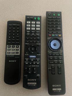 Sony remotes