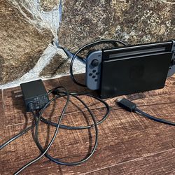 All Black Nintendo Switch With Charging Dock & Cord