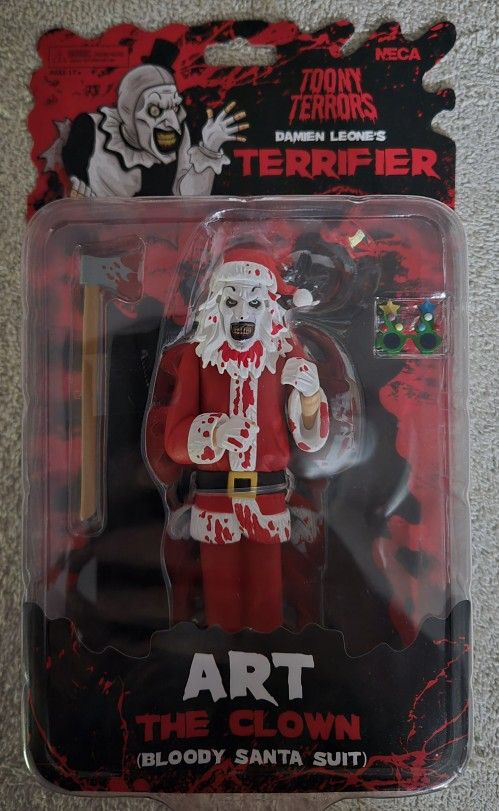 Neca Toony Terrors Terrifier Art the Clown Bloody Santa Suit Horror Movie Figure