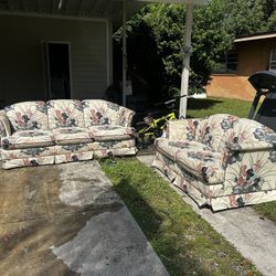 Floral Living Room Set