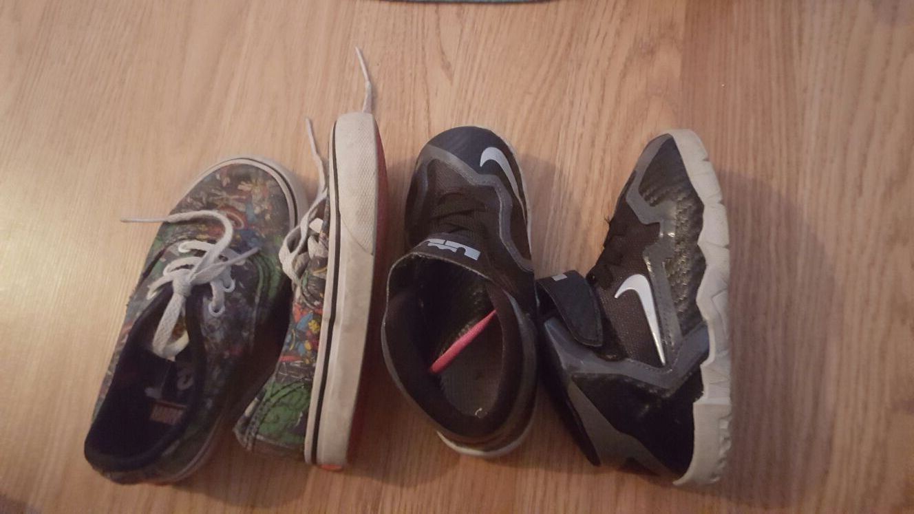 Vans size 8 LeBrons size 8 offer
