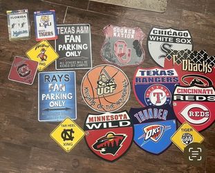 Team Sports Signs NBA, MLB, NHL