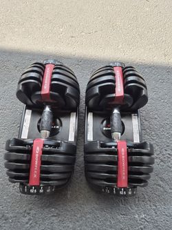 Pair of bowflex Dumbbells 52.5 Lbs each
