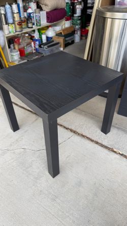 Black table. (2 available $20)