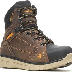 NEW Size 9 Or  10.5w Or 11 Or  11.5 Wide Or 12 Or 12 Wide Men Wolverine Rigger WATERPROOF Composite-Toe Mid Wedge Construction Boot Safety