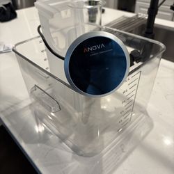 Anova Precision Cooker Sous Vide And Plastic Container