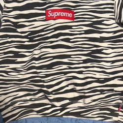 Supreme Zebra Box Logo Crewneck (M)