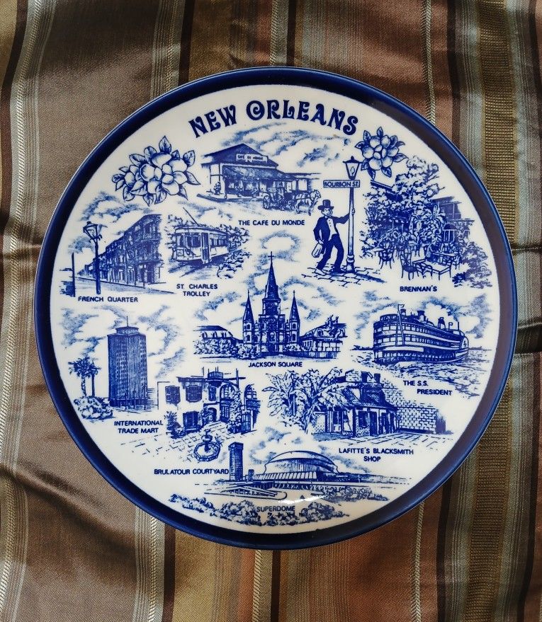 New Orleans decorative plate