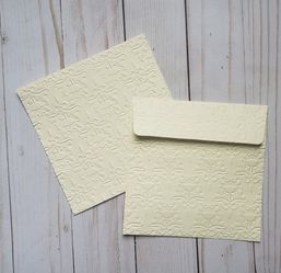 10 Pack Embossed Envelopes-Damask Pattern