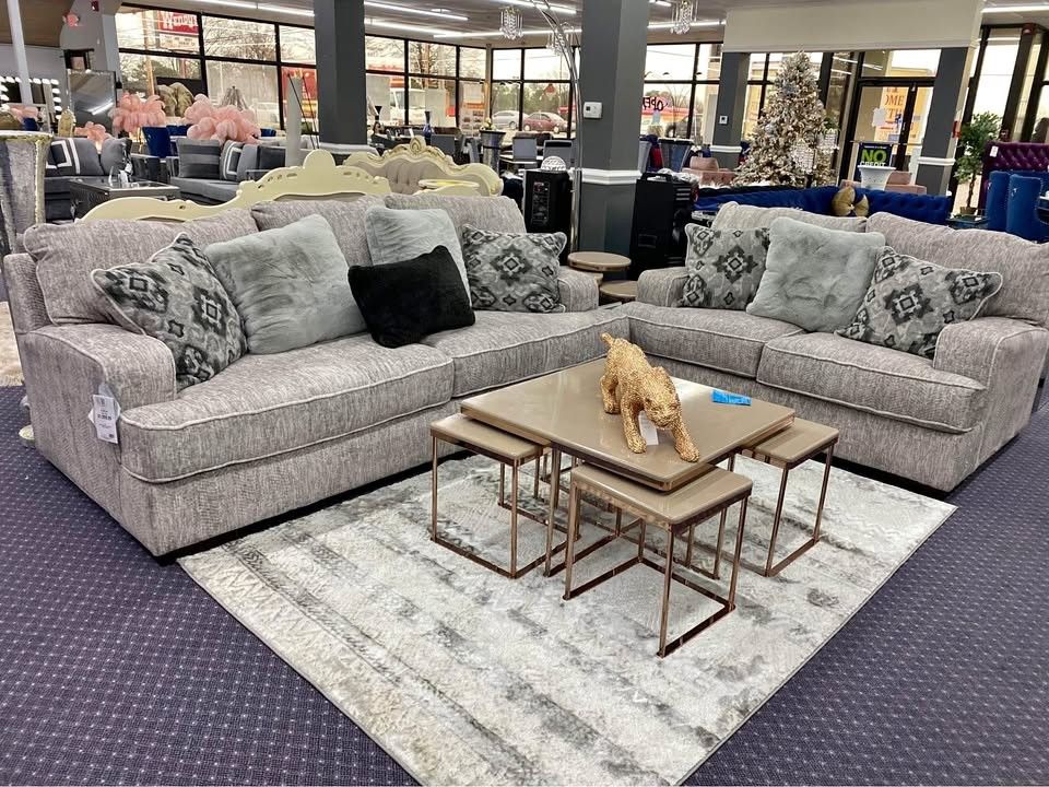 New ✓$20 Down Payment Finance ✓✓Mercado Living Room Set // Sofa & Loveseat 