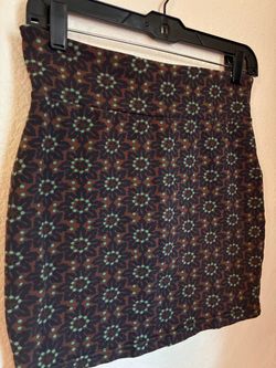 Cotton skirt with unique pattern