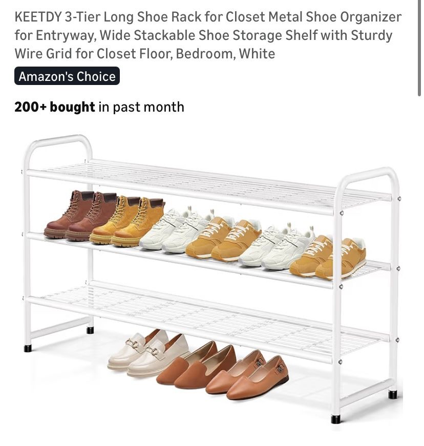 New 3 Tier Shoe Rack