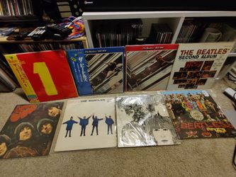 Original The Beatles RED Wax. 8 Records. Japanese Pressing Vinyl LP Super Bundle Collection