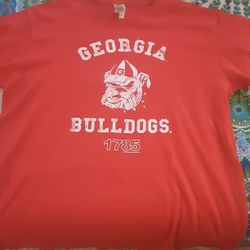 Georgia Bulldogs T Shirt Size Large
