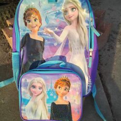 Frozen Backpack And Lunch Pail