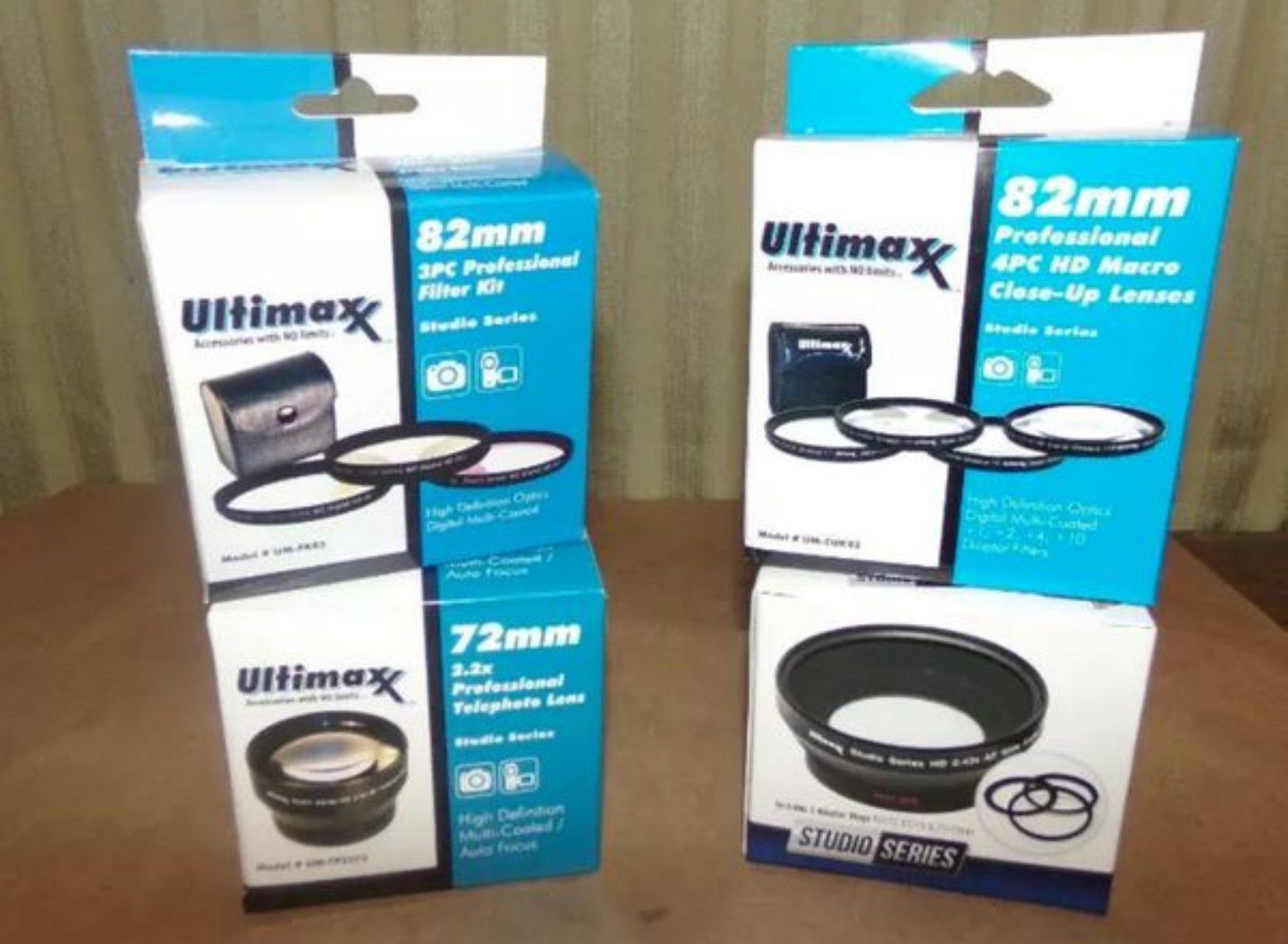 72mm ULTIMAXX 2.2x Telephoto Macro 0.43x Wide Angle Studio 82mm Filter Lens Kit