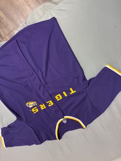 tigers Lsu button up