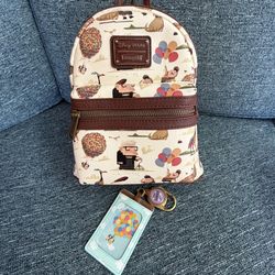 Loungefly $30 Disney Up backpack Plus Lanyard