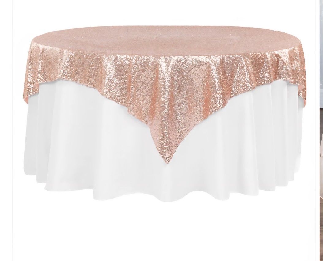 Rose Gold Sequins Overlays 