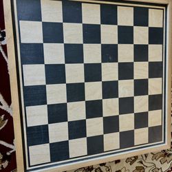 Wooden Chess And Checkers Game!