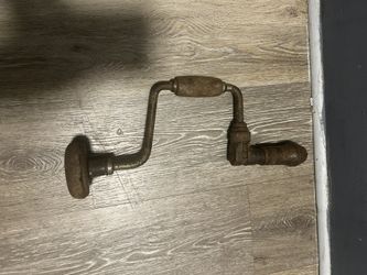 Antique old hand drill