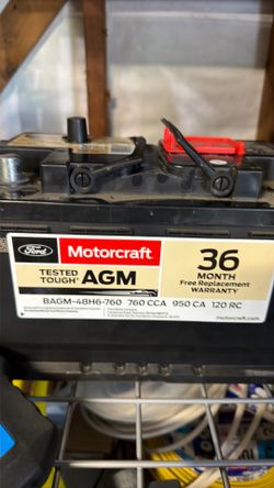 Motorcraft AGM H6 Battery.
