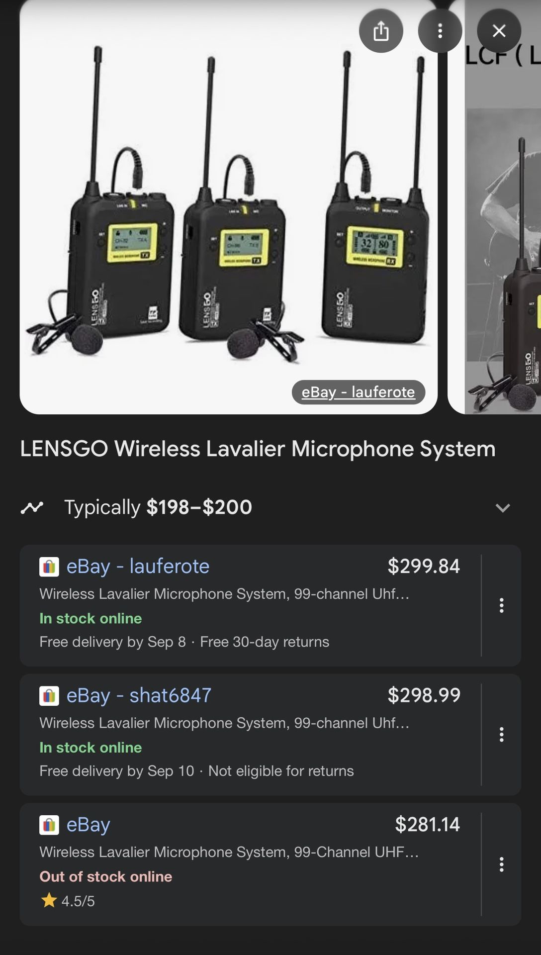 LENSGO WIRELESS LAVALIER MICROPHONE
