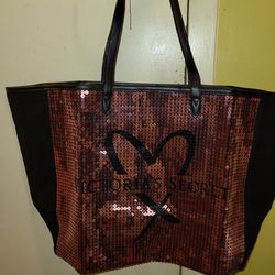 Victoria's Secret Black And Pink Tote Sequins Tote for Sale in Bronx, NY -  OfferUp