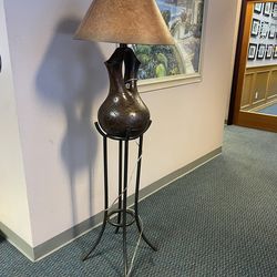 Artsy Wood Floor Lamp