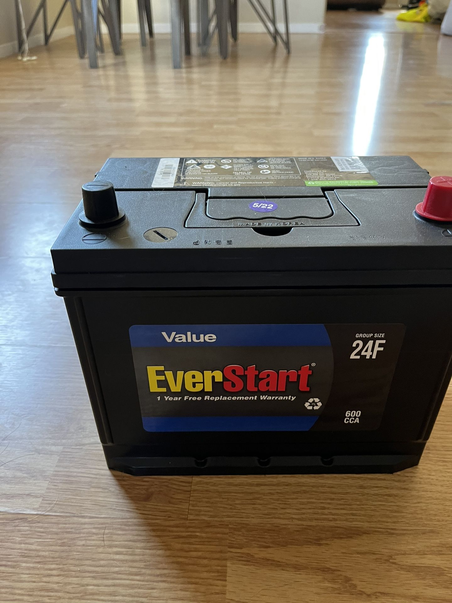 EverStart 24F Valve Car Battery.