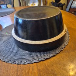 Vintage brown stoneware mixing bowl