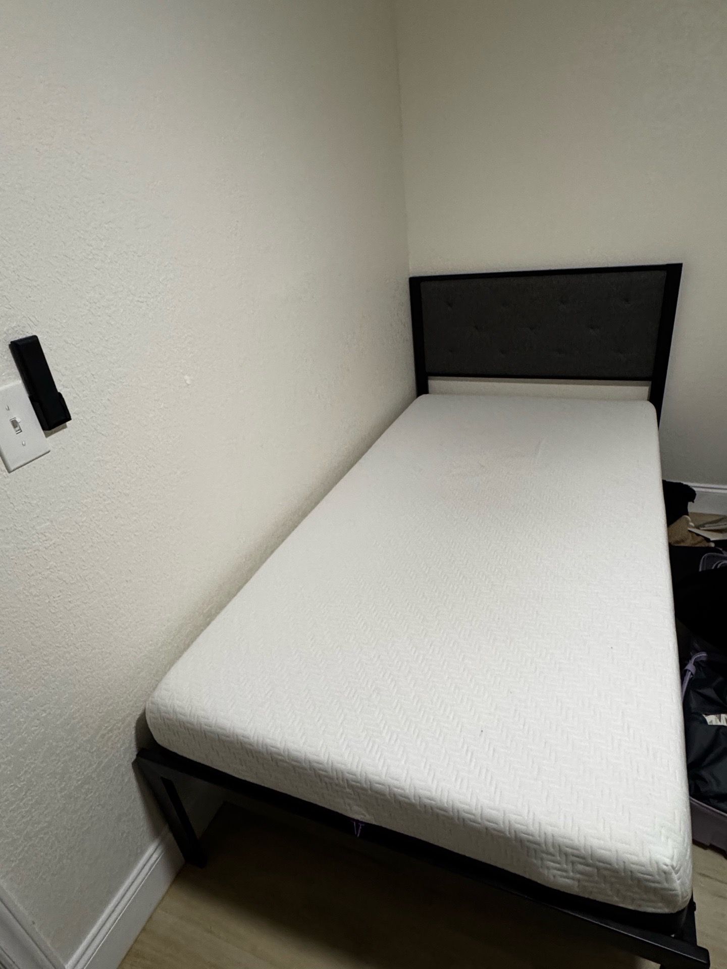 Twin Bed Frame + Mattress