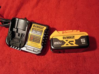 XR 20 volt DeWalt 5.0 battery and charger $95
